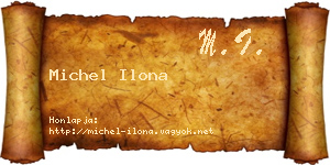 Michel Ilona névjegykártya
