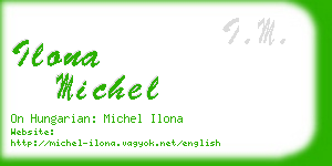 ilona michel business card